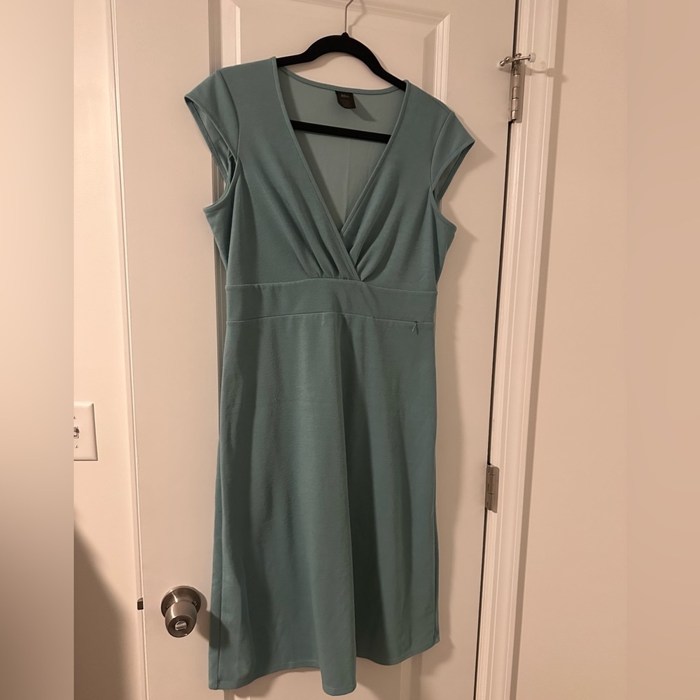REI Turquoise V-neck Dress